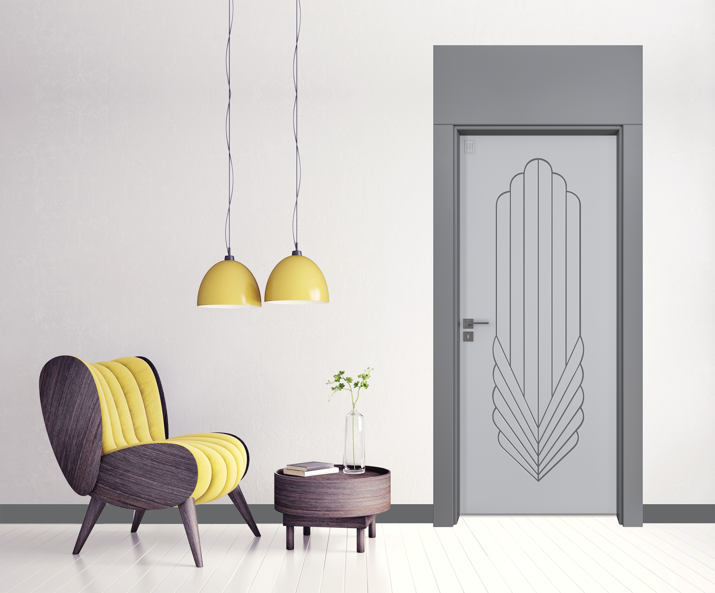 BY-158 Porte intérieure Laqué